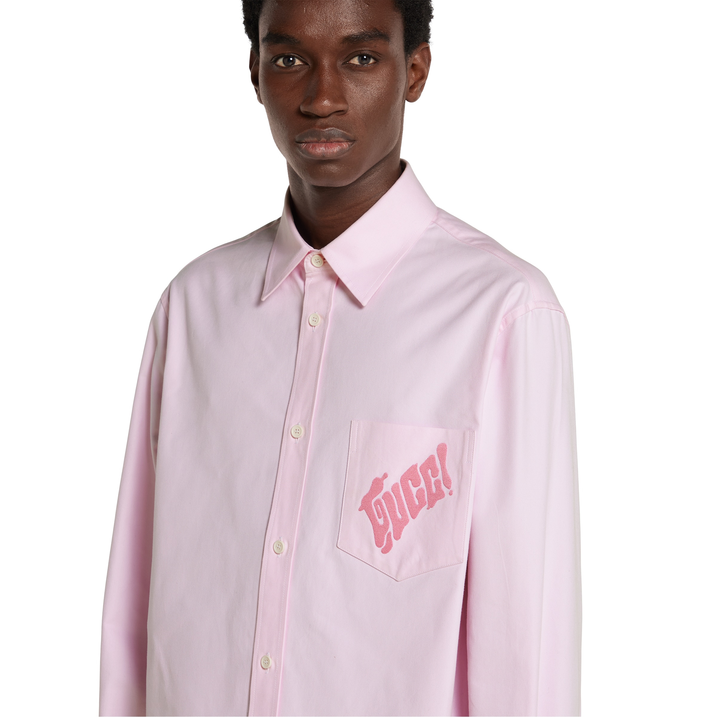 Oxford cotton shirt with embroidery - 5