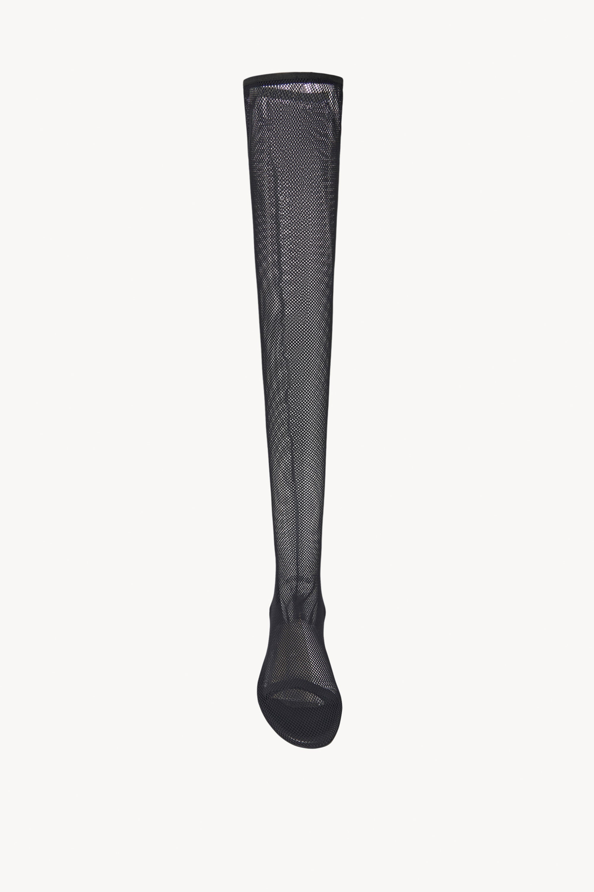 Over-the-Knee Flat Sock Boot in Mesh - 3