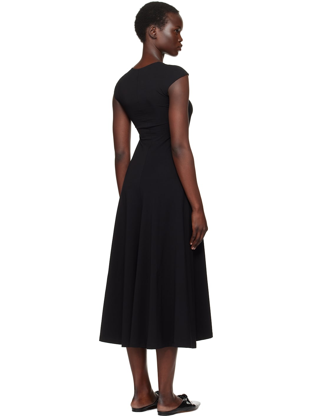 Black Baes Midi Dress - 3