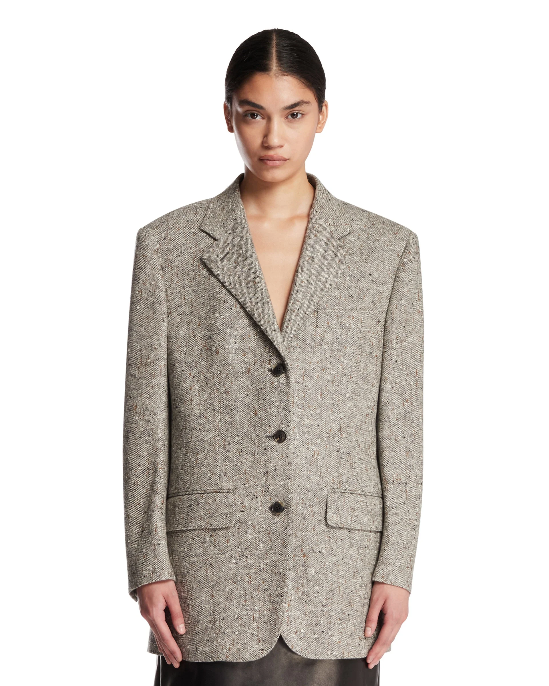 Gray Cashmere Jacket - 1