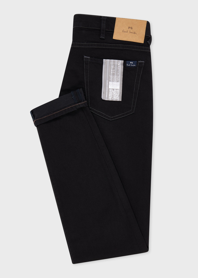 Paul Smith Slim-Fit 'Organic Black Stretch' Jeans outlook