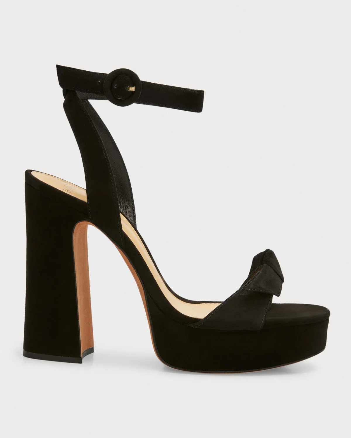 Clarita Curve Suede Platform Sandals - 1