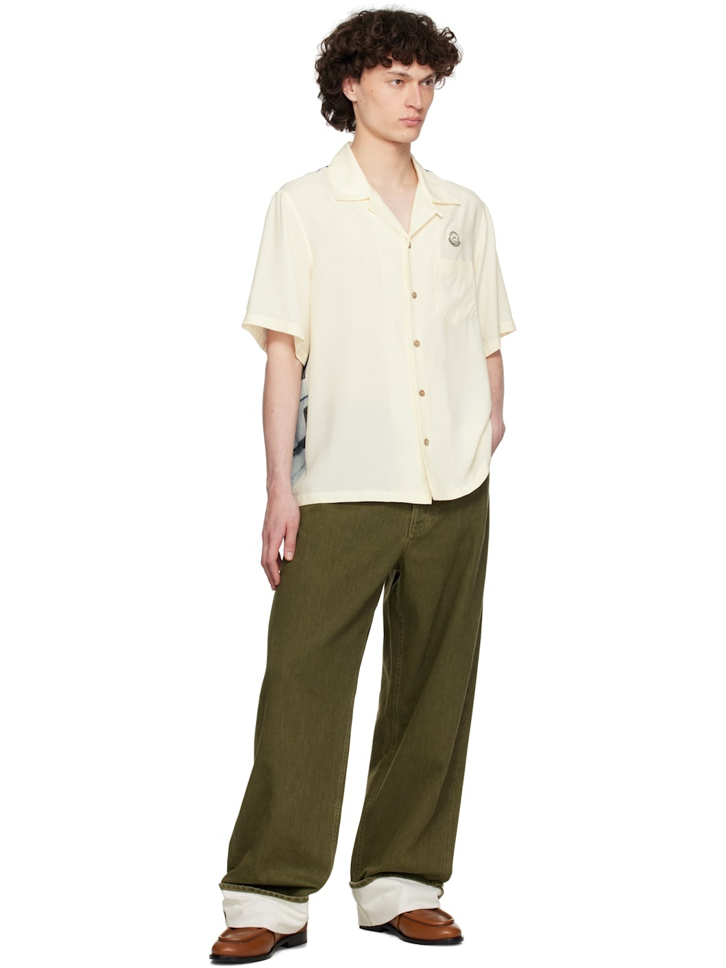 Mercedes-Benz by NIGO Off-White Satin Shirt - 4