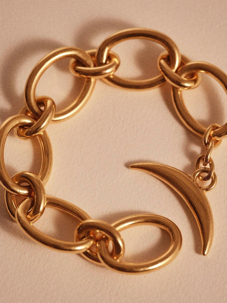BANANA CHAIN BRACELET GOLD - 3