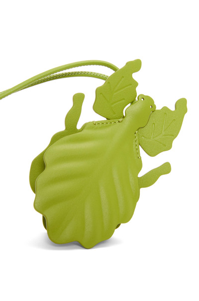 Loewe Leaf insect keyfob charm in classic calfskin outlook