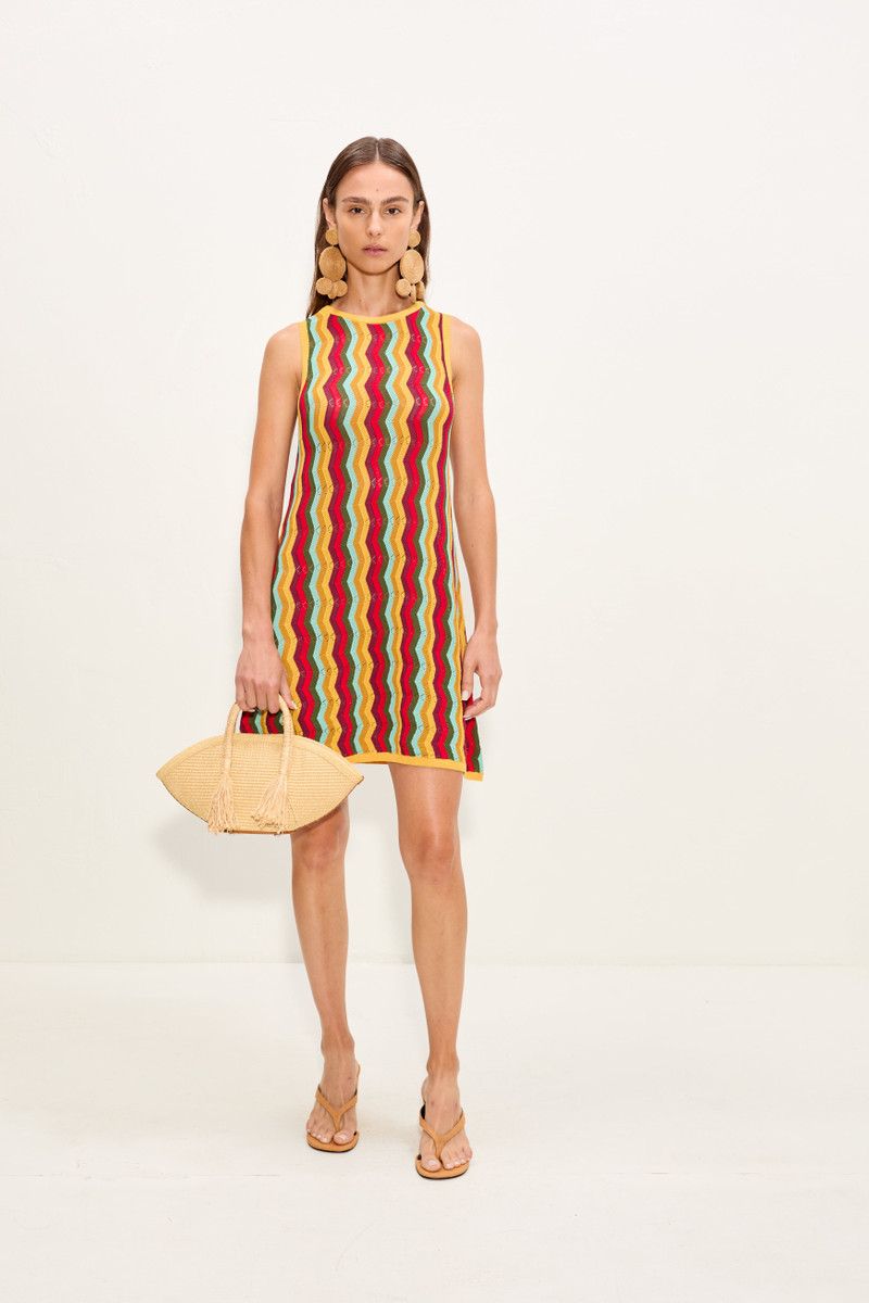 SIMONMILLER Hazel Knit Dress In Tapestry outlook