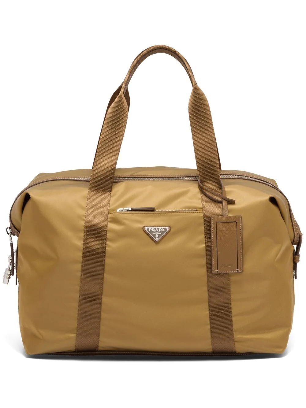 Re-Nylon triangle logo holdall bag - 1