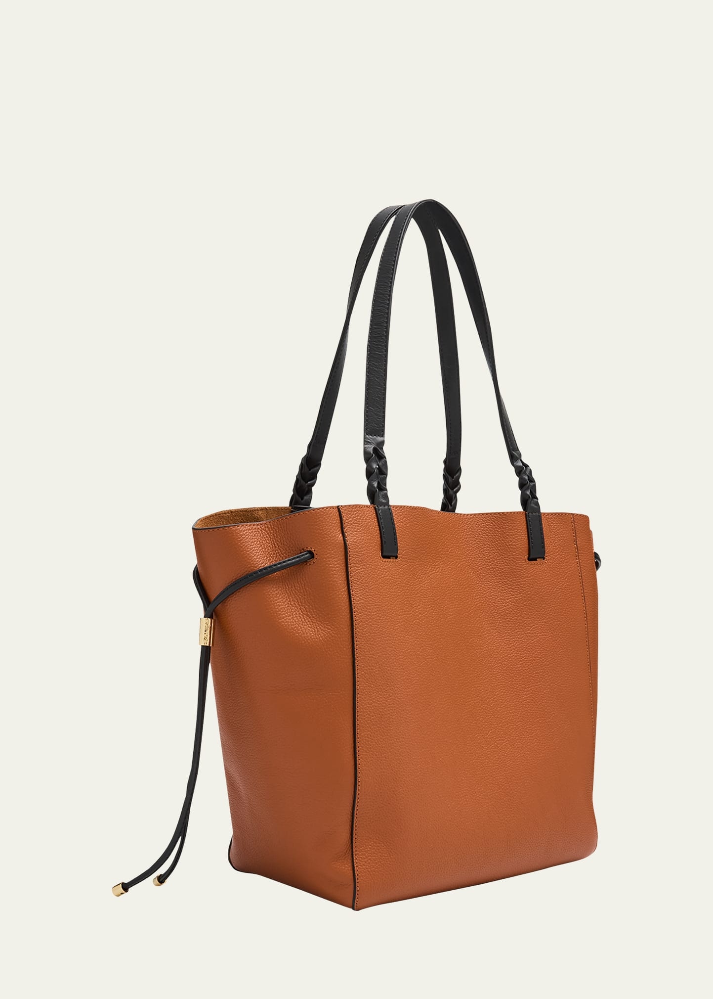 Alma Bicolor Leather Tote Bag - 3