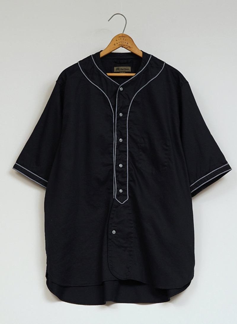 Baseball Shirt Short Sleeve Type 2 in Dark Navy 1