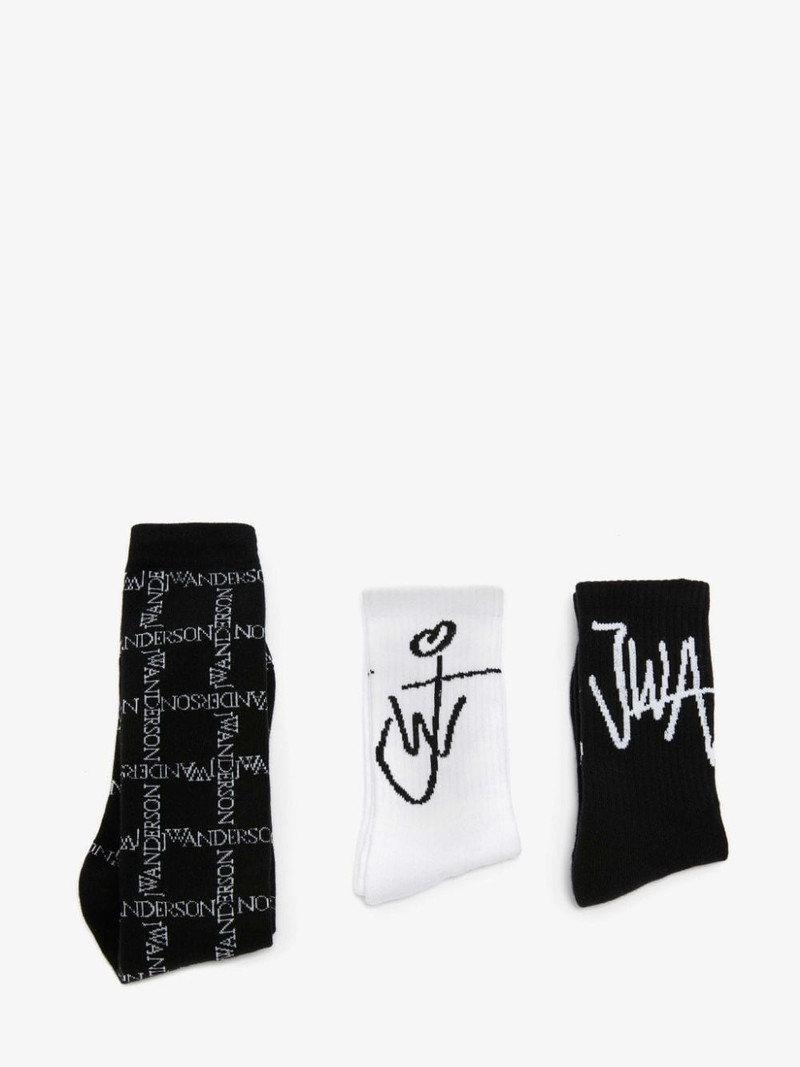 JW Anderson set of three ankle socks outlook