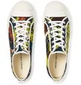 Rubber-Trimmed Floral-Print Canvas Sneakers - 16