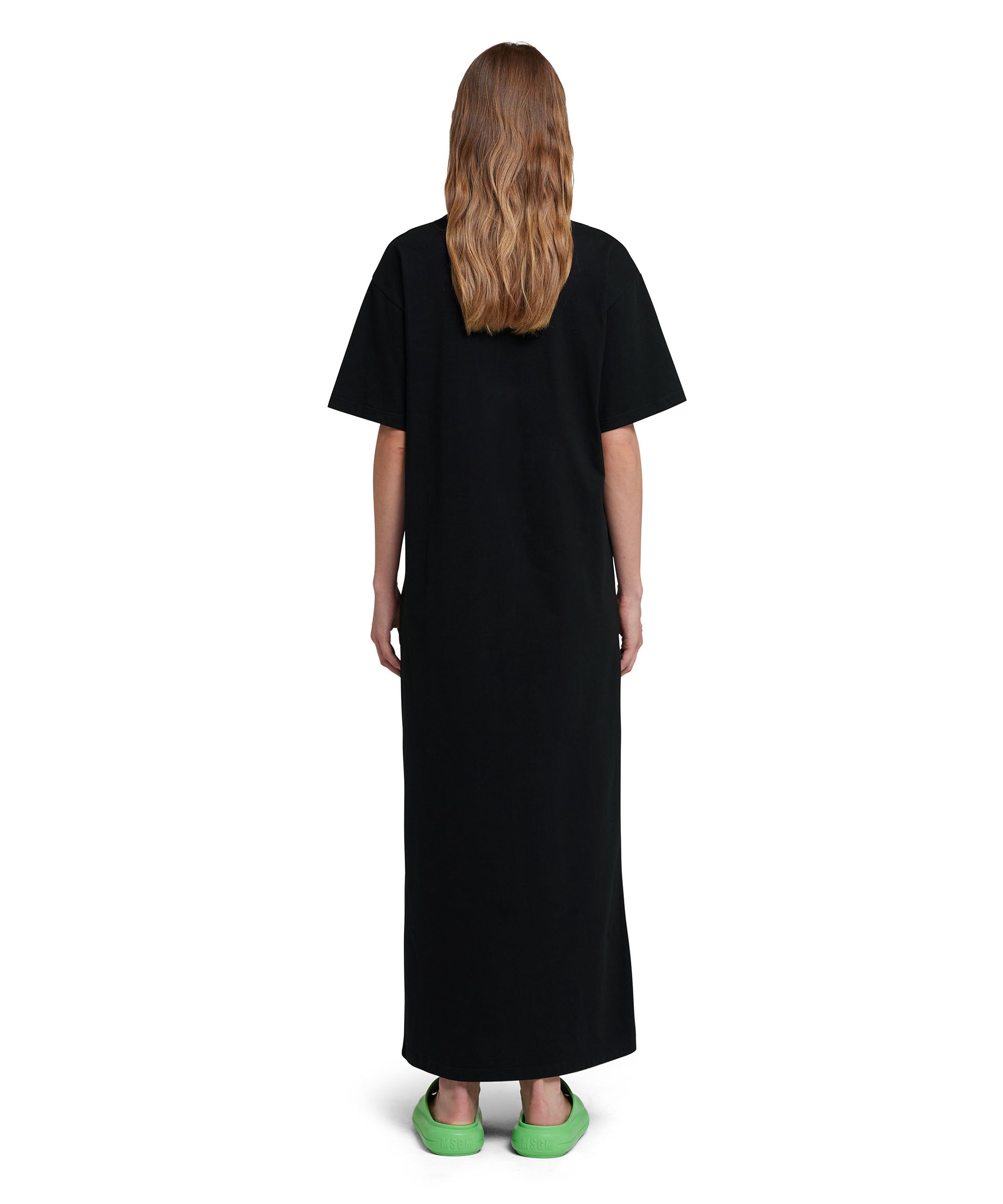 Long T-Shirt dress with logo - 3