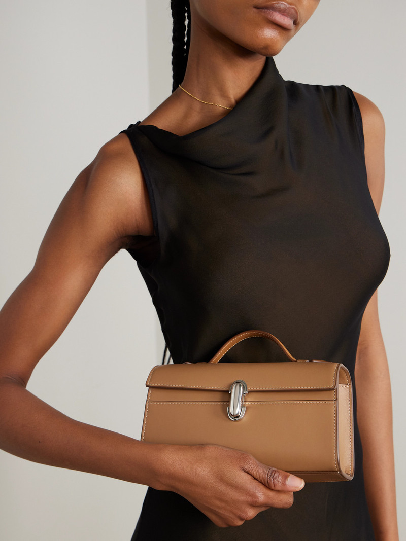 SAVETTE Symmetry Pochette Leather Tote outlook