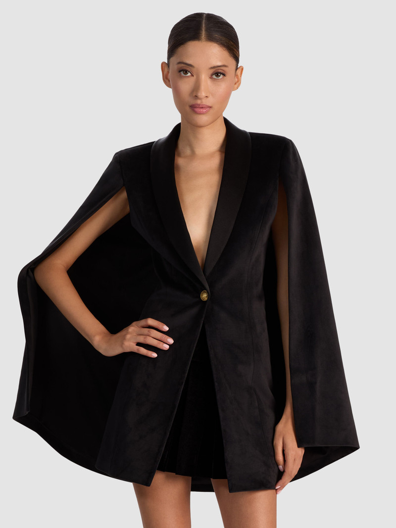 ESTHER VELVET CAPE BLAZER 2