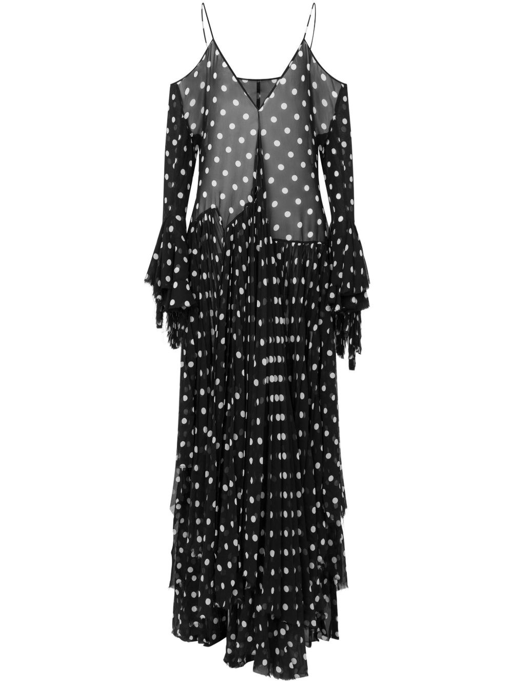 polka dot maxi dress - 1