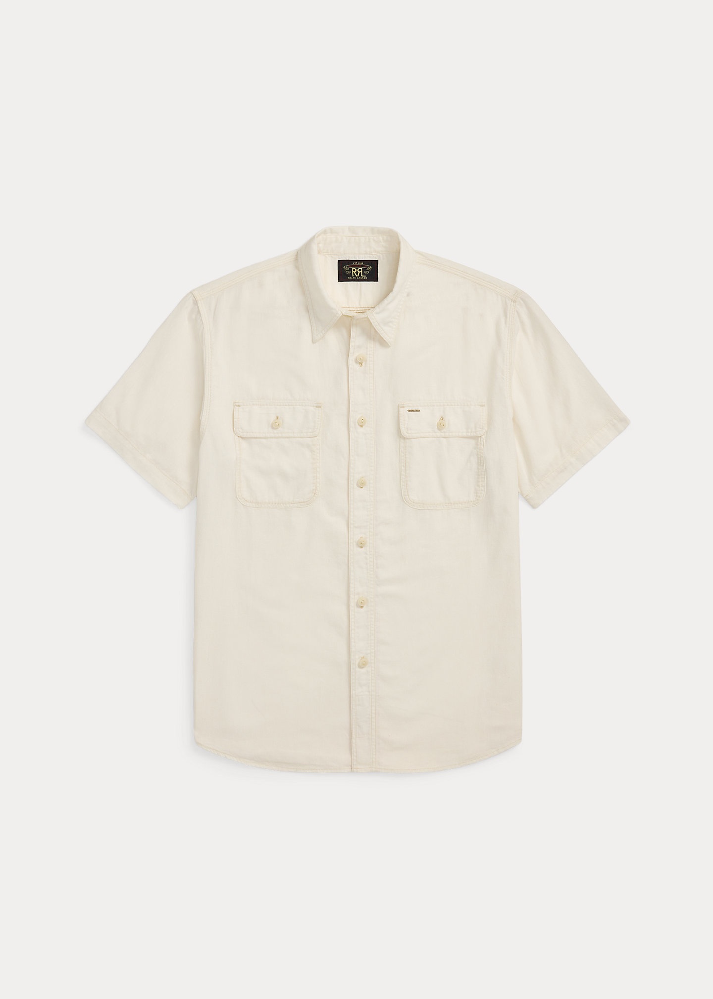 Selvedge-Detailed Woven Workshirt - 1