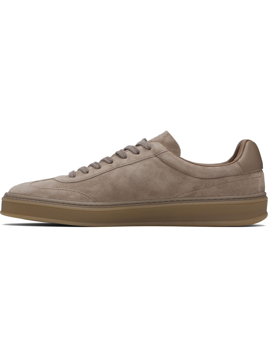 Brown BECKHAM Edition Low-Top Suede Sneakers - 3