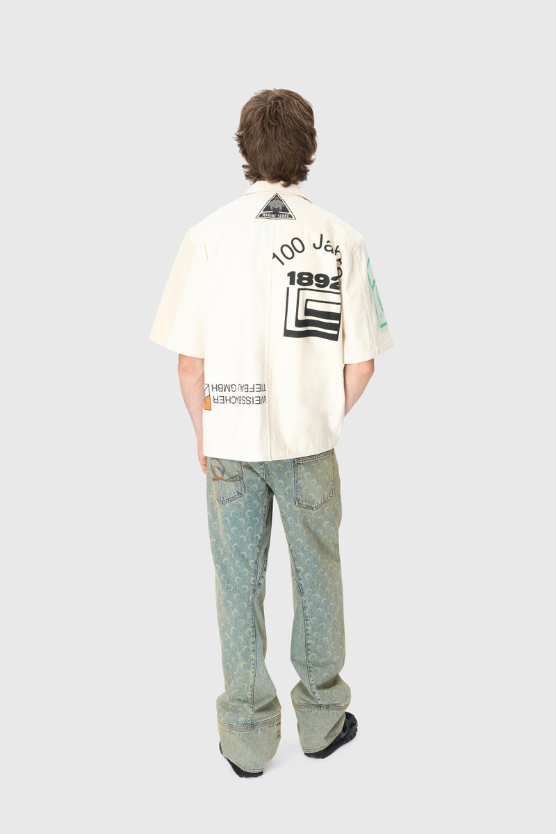 Moon Laser Denim Curved Jeans 3