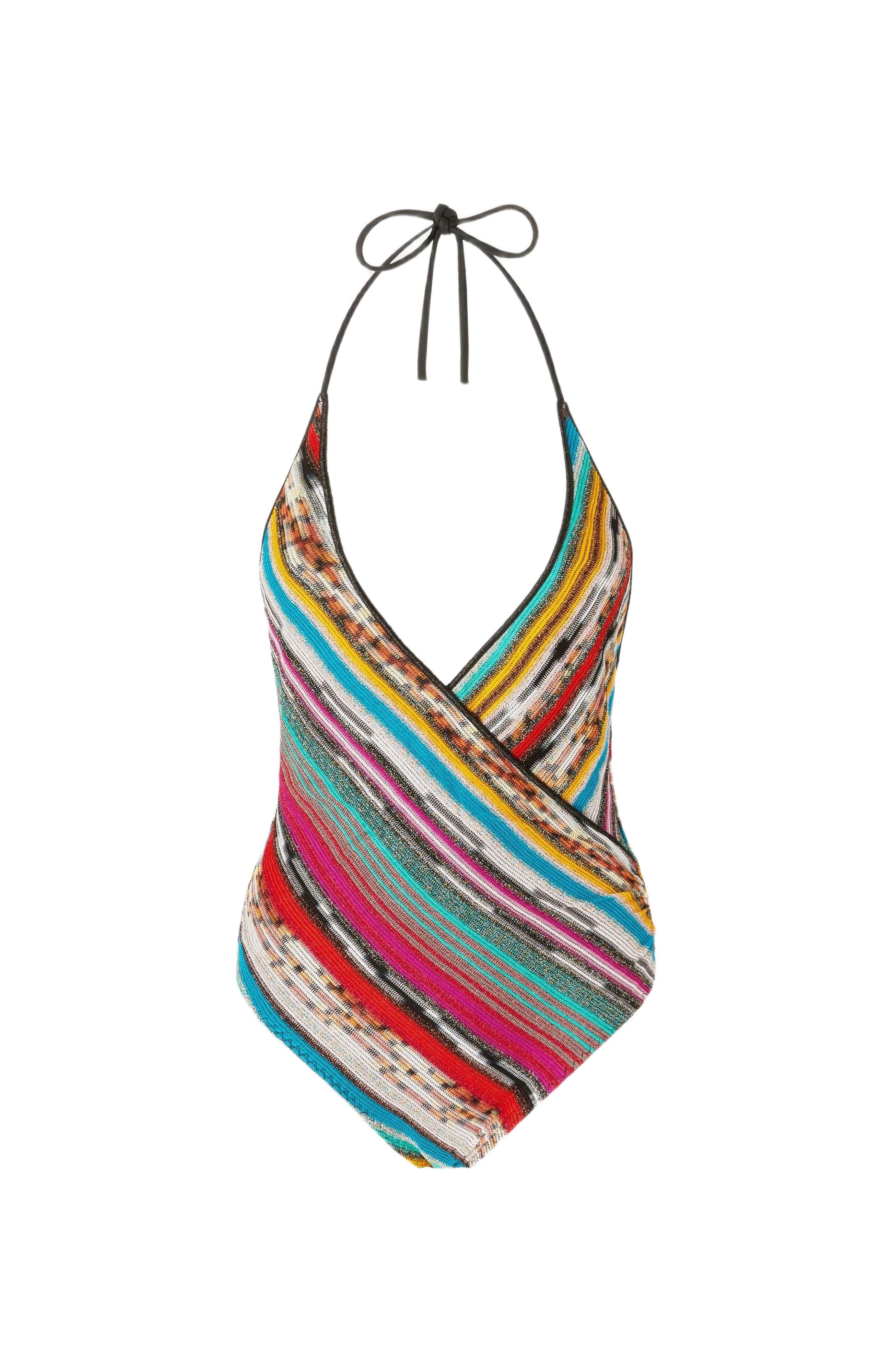 Missoni Lamé Slub Viscose One-piece Swimsuit With V-neck in Multicoloured at Nordstrom - 2