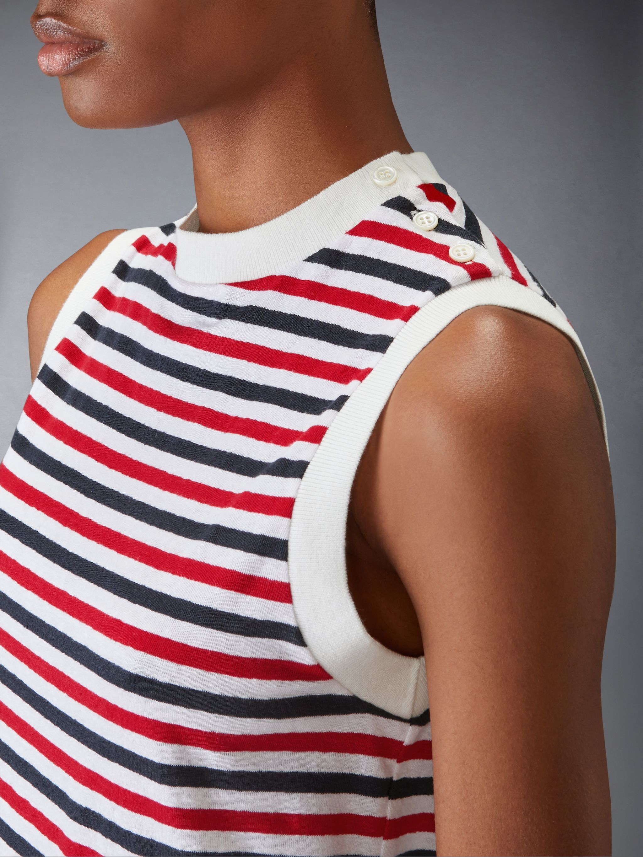 LINEN JERSEY SHELL TOP - 6