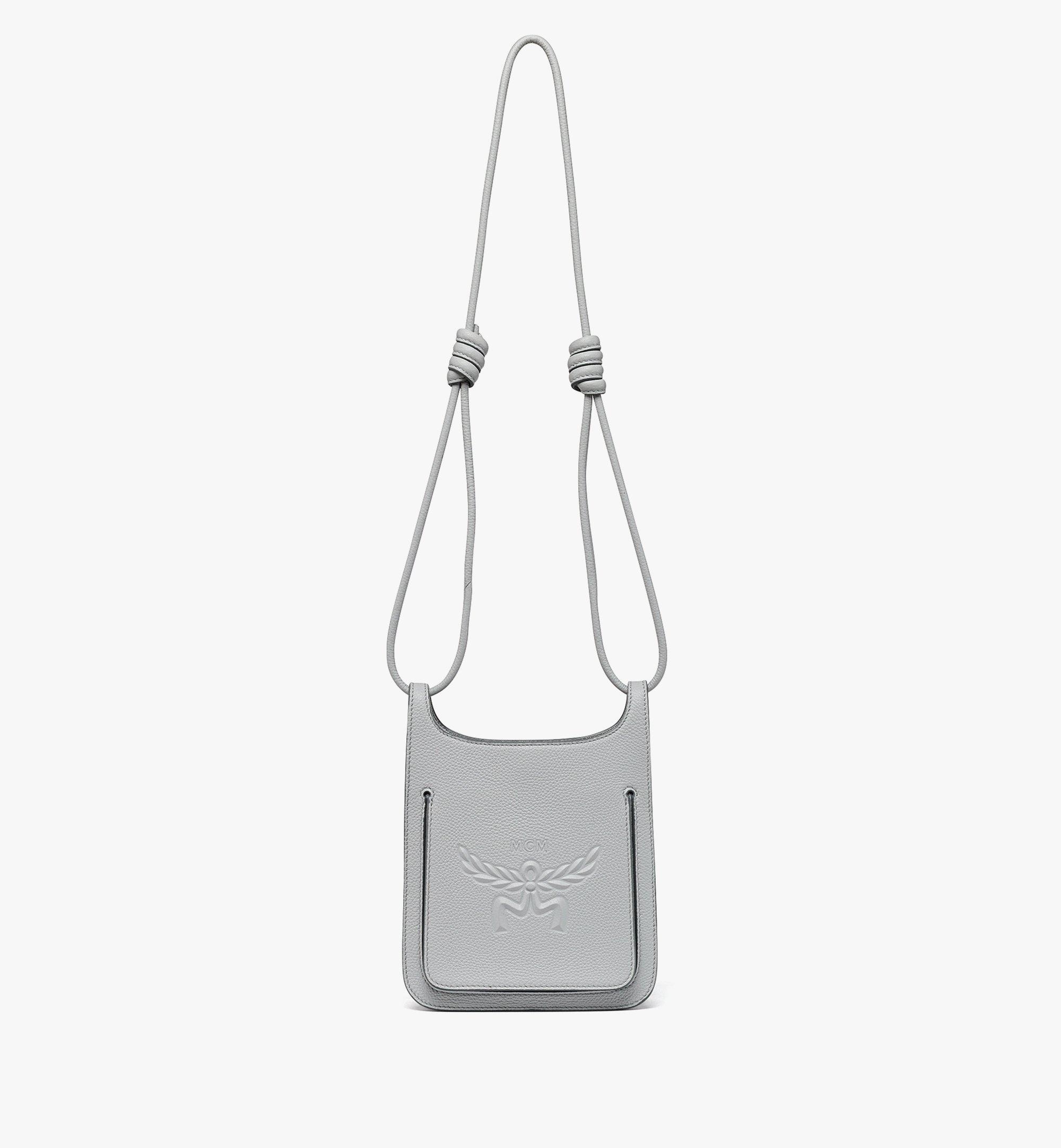 Himmel Hobo in Embossed Logo Leather - 1