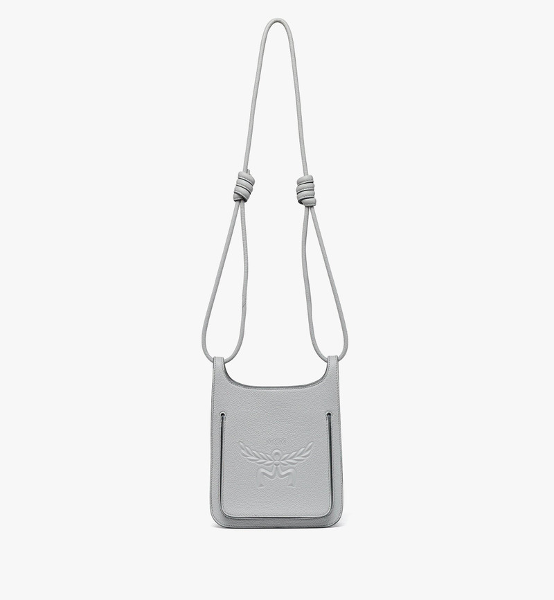 Himmel Hobo in Embossed Logo Leather 1