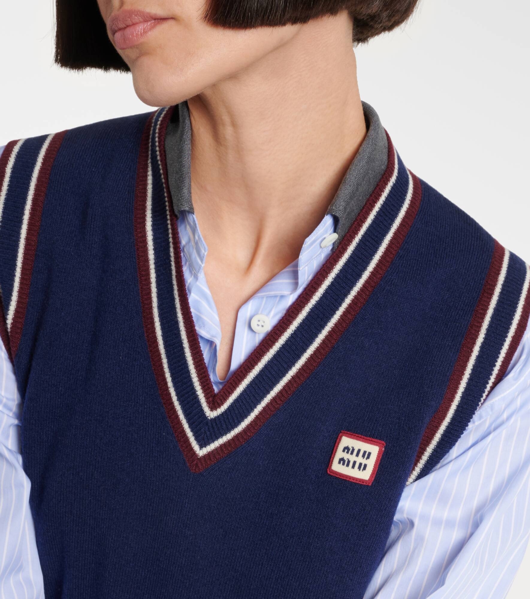 Wool and cashmere sweater vest - 4