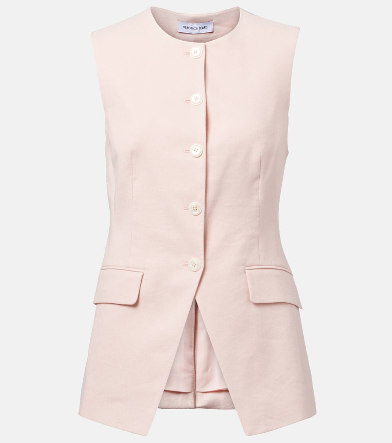 Lois linen-blend vest - 1