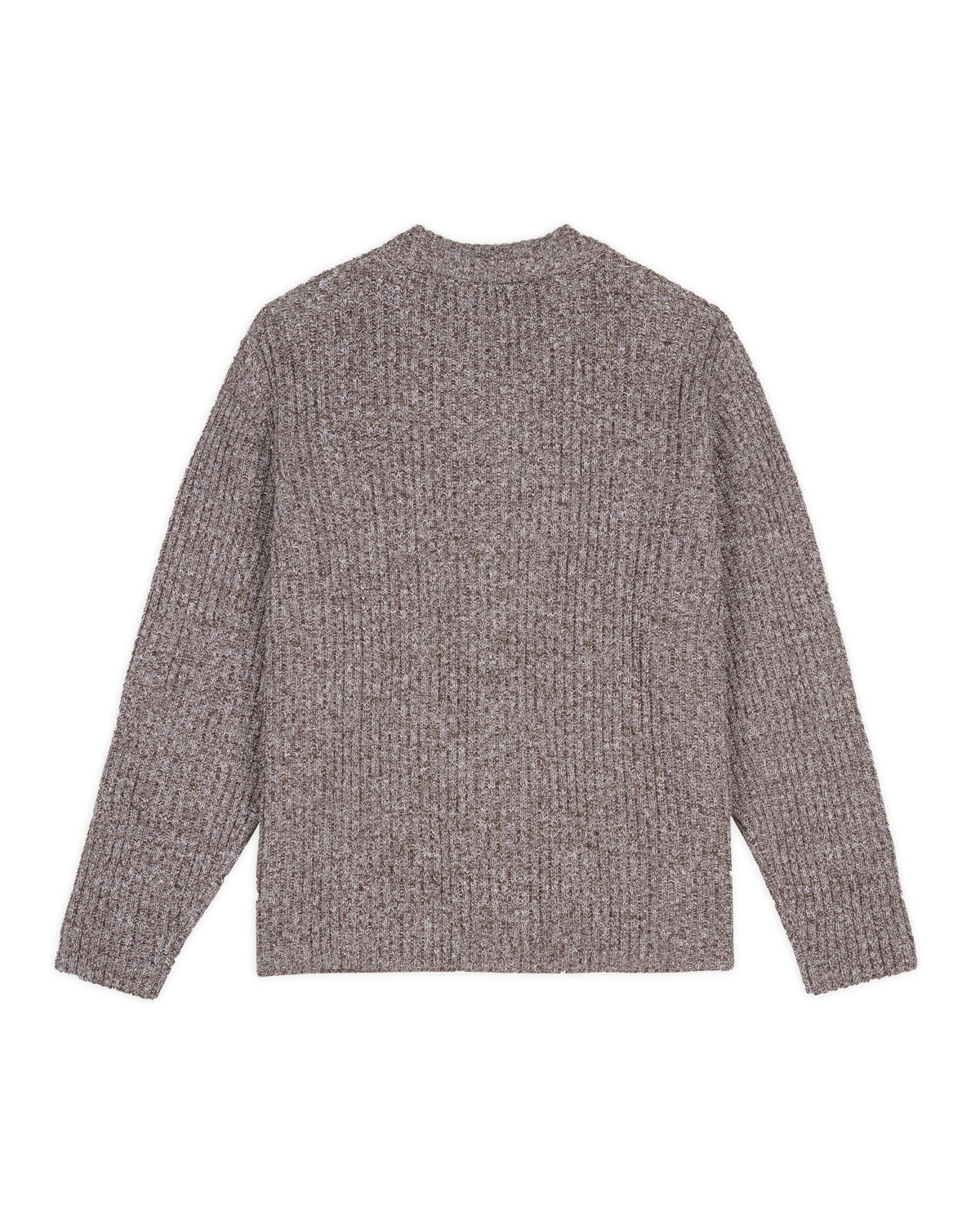 Rib Knit Cardigan - Brown Multi - 2