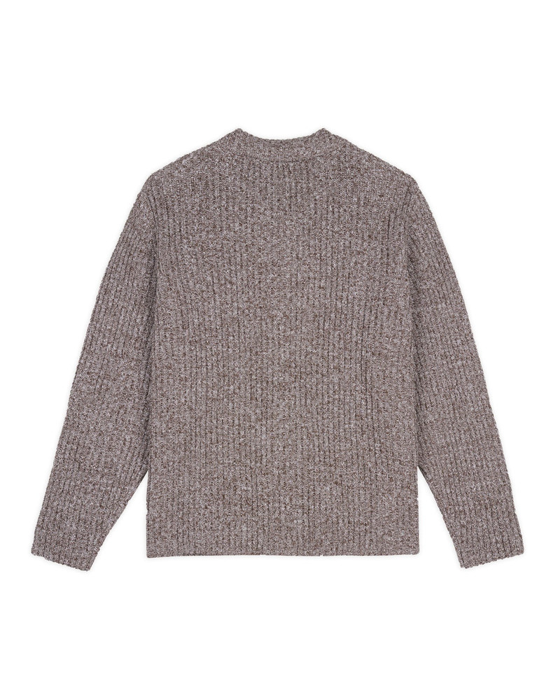 BRAIN DEAD Rib Knit Cardigan - Brown Multi outlook