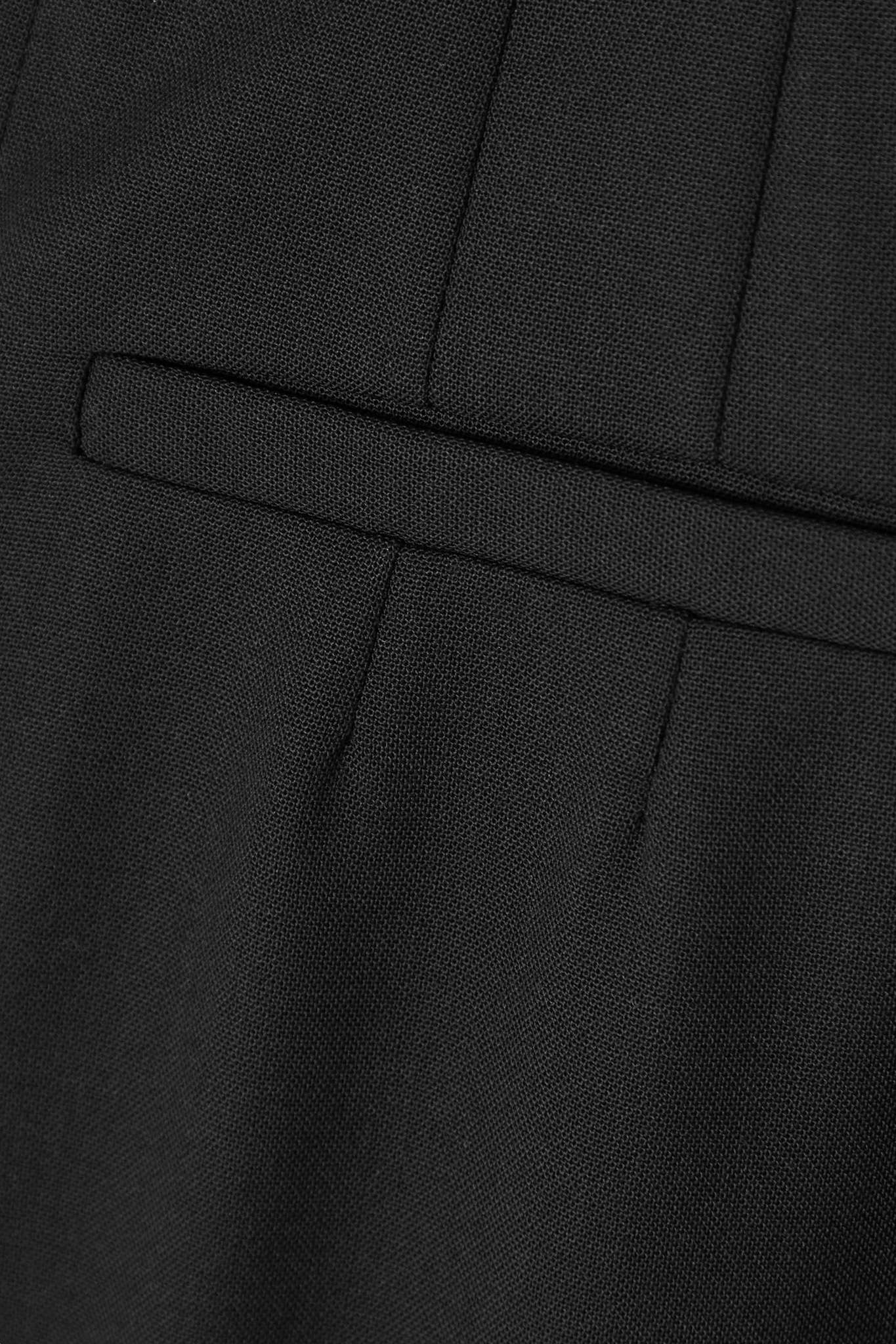 Pleated grain de poudre wool tapered pants - 5
