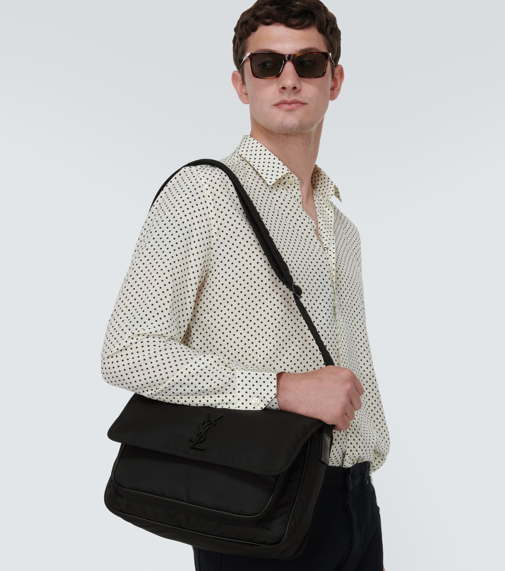 Logo nylon messenger bag - 3
