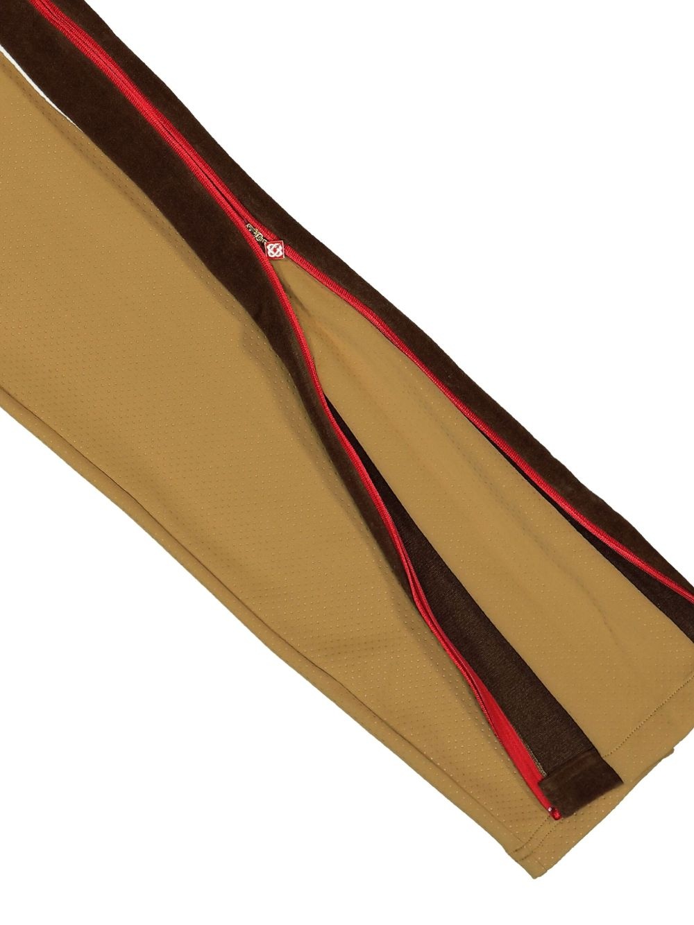 chenille-panelled track pants - 4