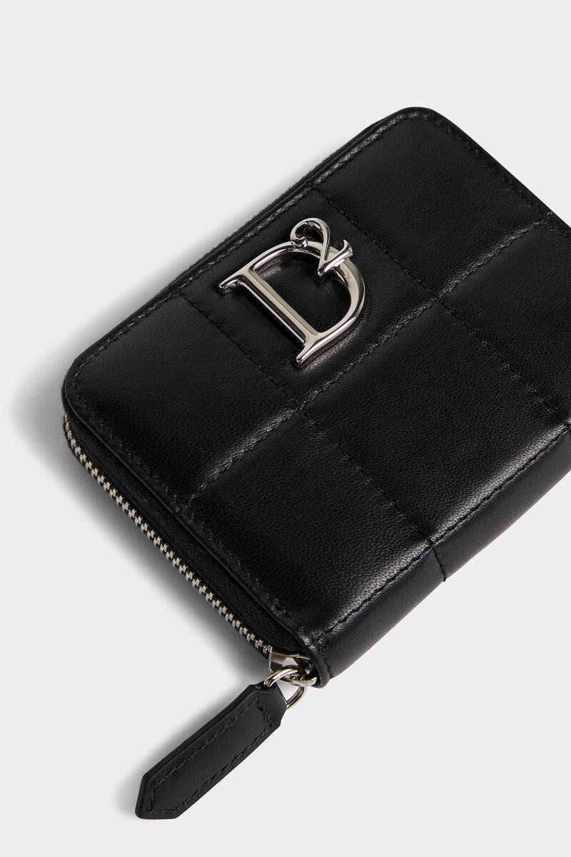関税込◆DSQUARED2 D2 Statement Soft Zip Wallet DSQUARED2 D2 STATEMENT SOFT ZIP WALLET | REVERSIBLE