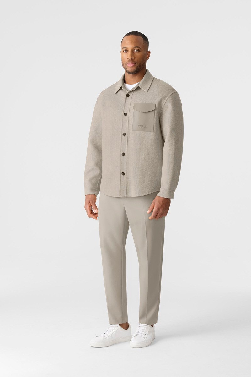 MACKAGE EMMANUEL-HB Double-Face wool Overshirt in Herringbone outlook