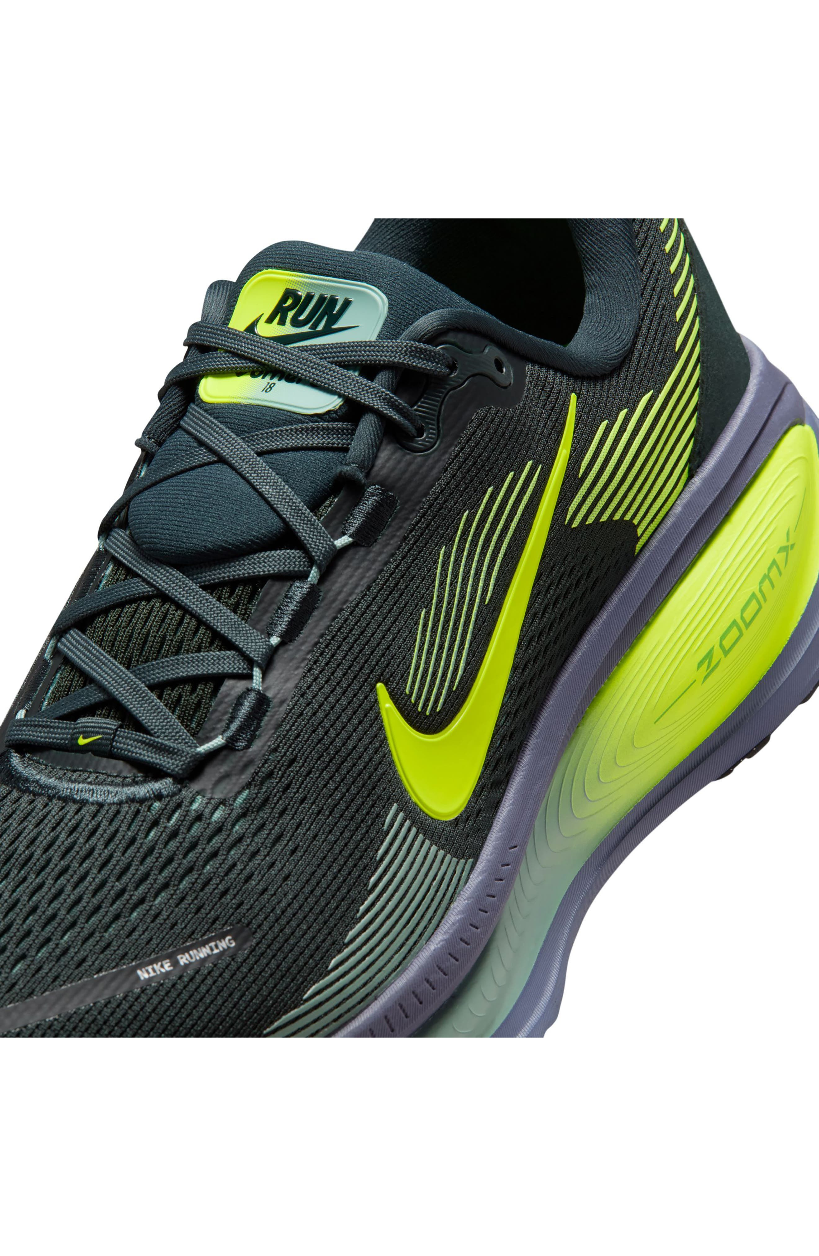 Nike Vomero 18 Running Shoe in Seaweed/volt at Nordstrom - 8