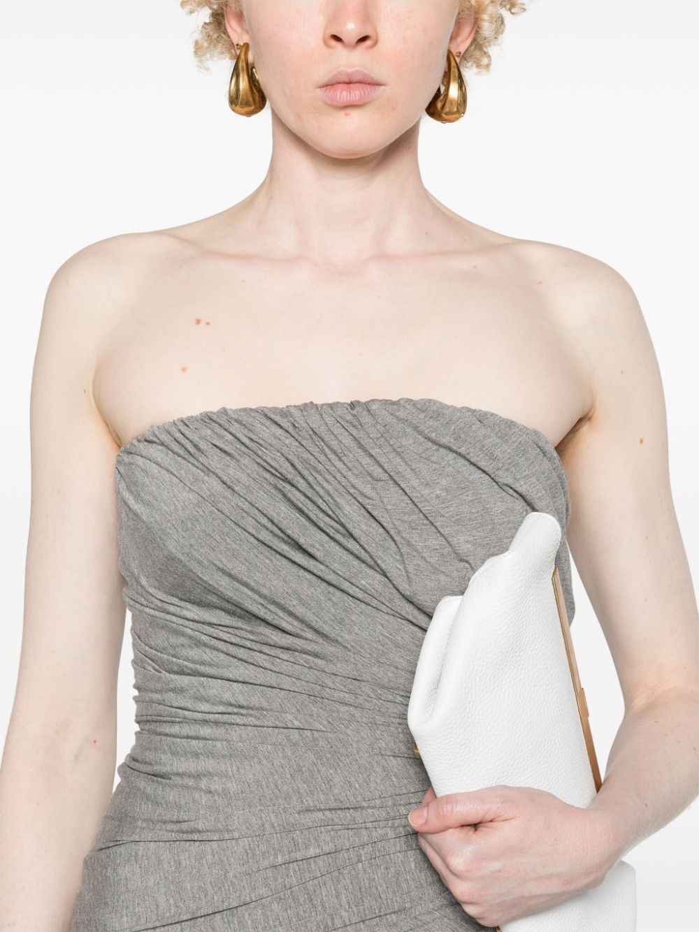 ruched jersey minidress - 5