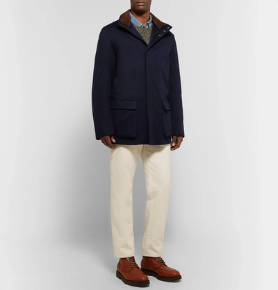 Loro Piana Winter Voyage Suede-Trimmed Storm System Baby Cashmere Field Jacket outlook