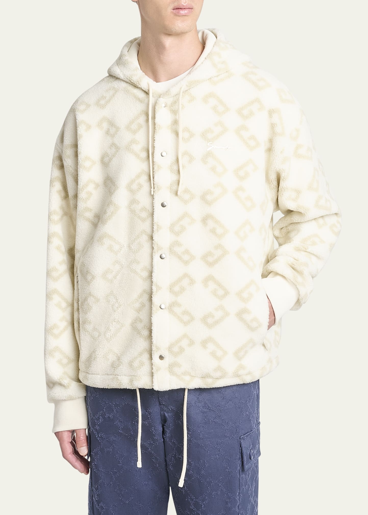 Men's 4G Fleece Hooded Jacket - 4