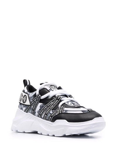 VERSACE JEANS COUTURE logo-strap chunky sneakers outlook