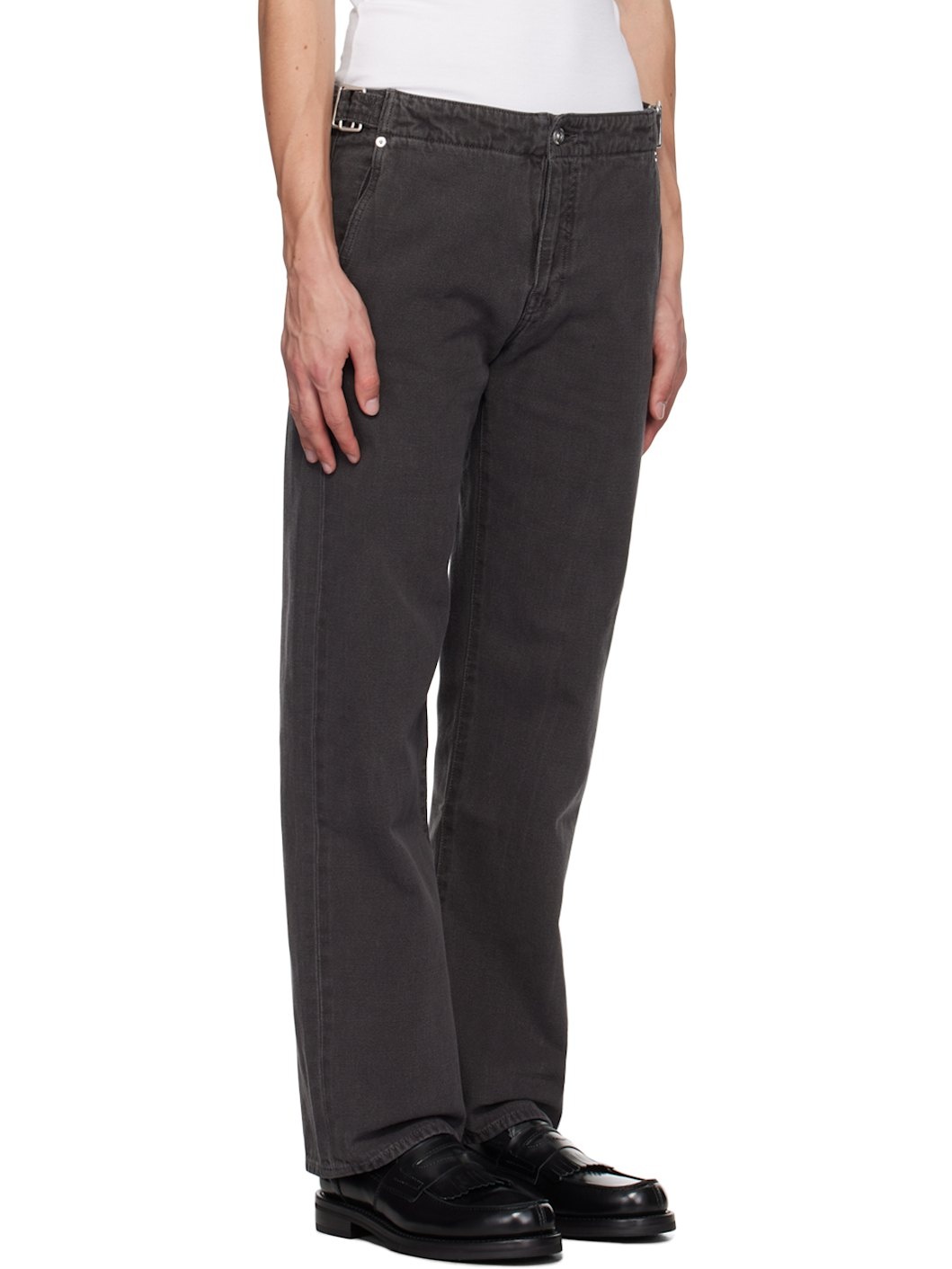 Black Trucker Trousers - 2