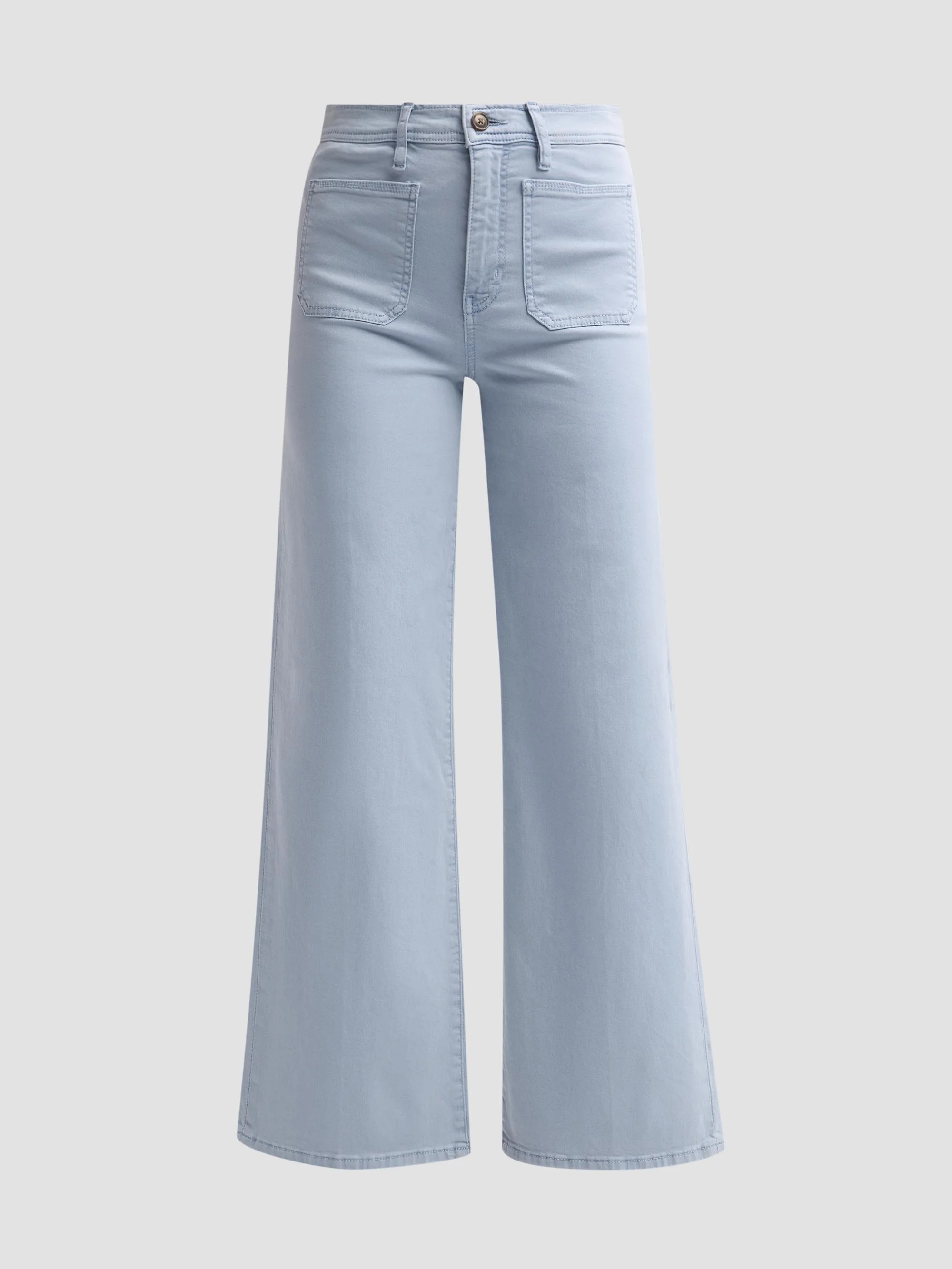 Women's Le Slim Palazzo Harbor Pocket Pants - Sky Blue - 1