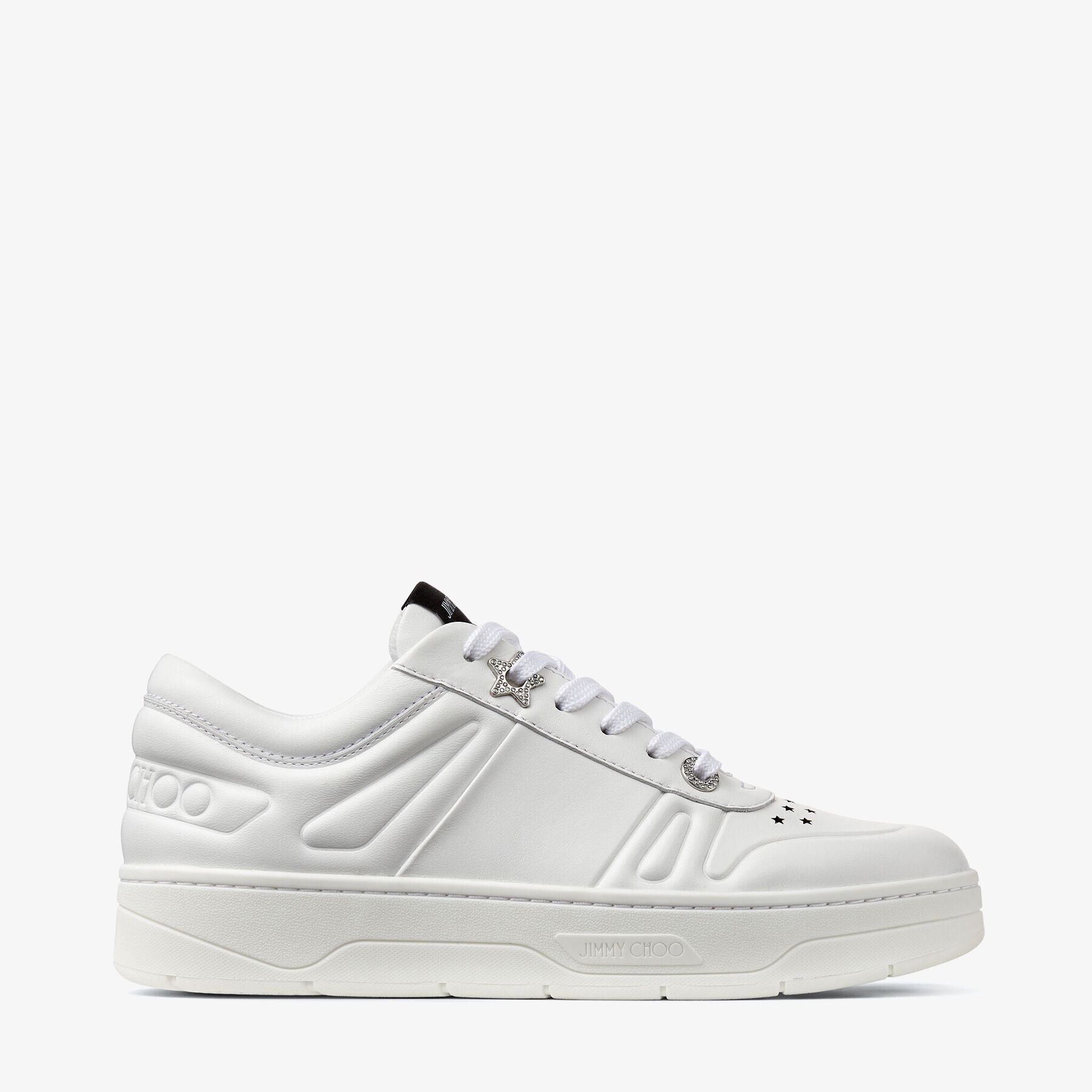 Hawaii/F
White Calf Leather Lace Up Trainers - 1