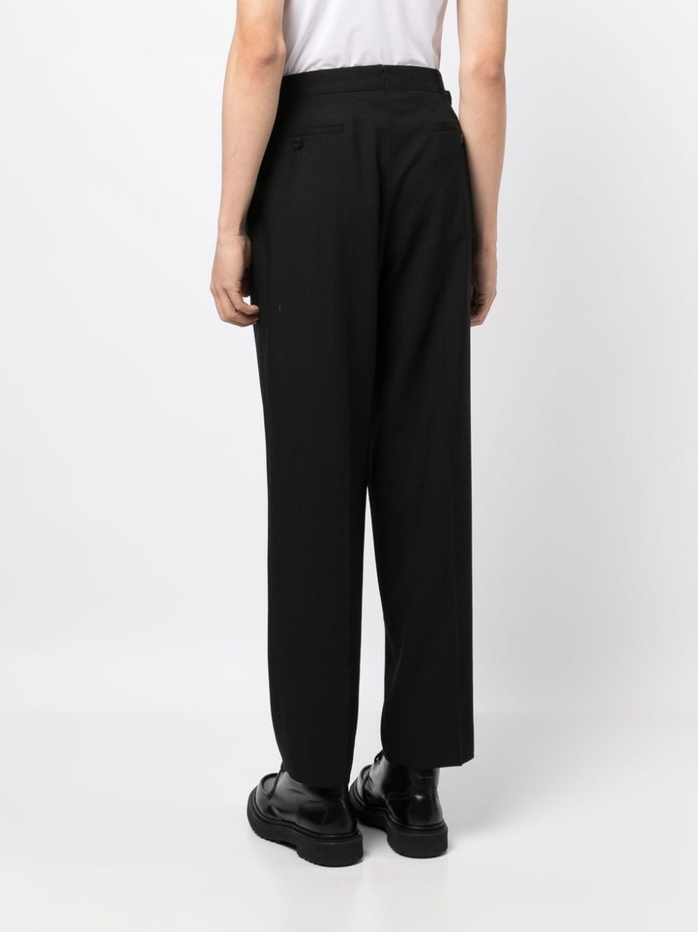 STRAIGHT-LEG WOOL TROUSERS - 2