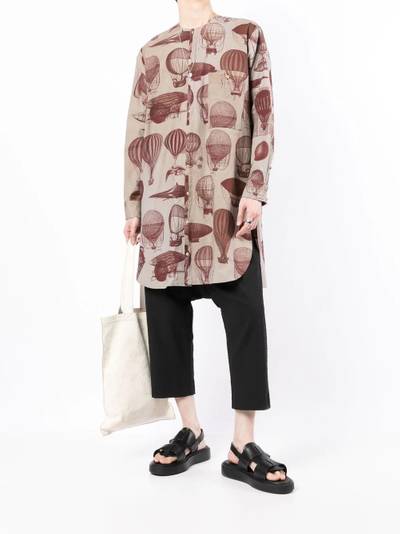 UMA WANG balloon-print long-sleeve shirt outlook