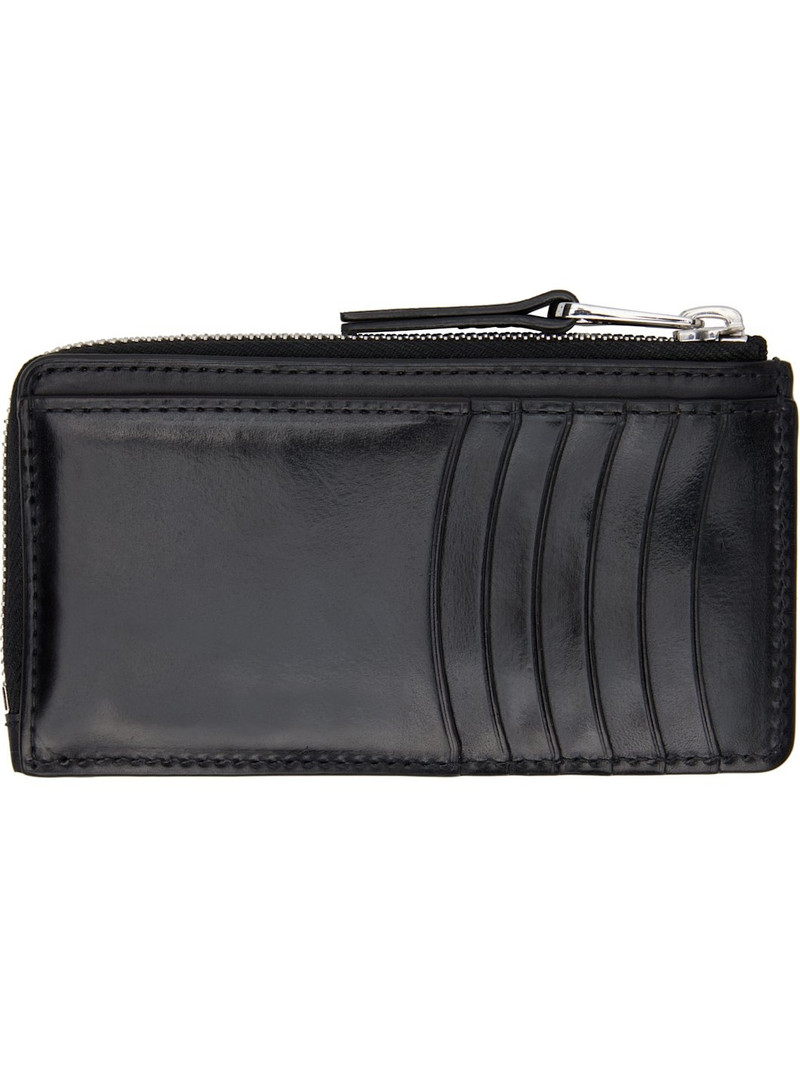 Lemaire Black Patina Zip Coin Card Holder outlook