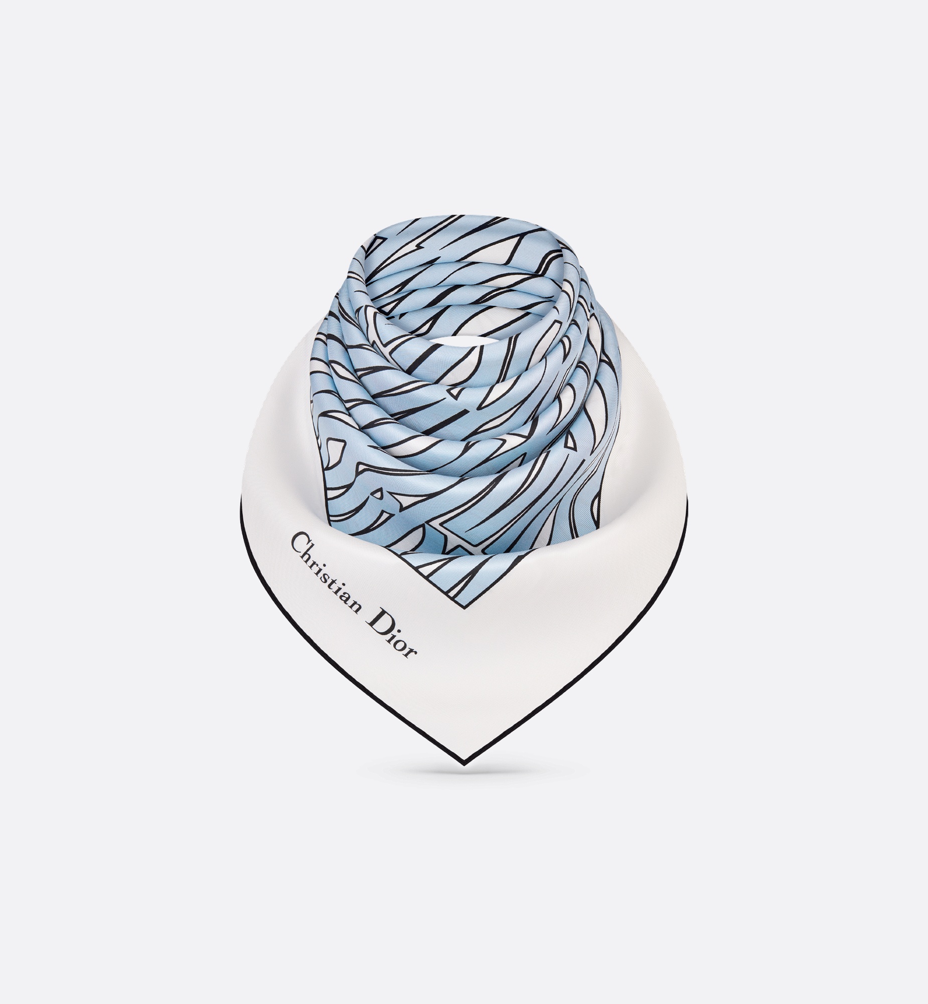 Miss Dior Allover 90 Square Scarf - 4