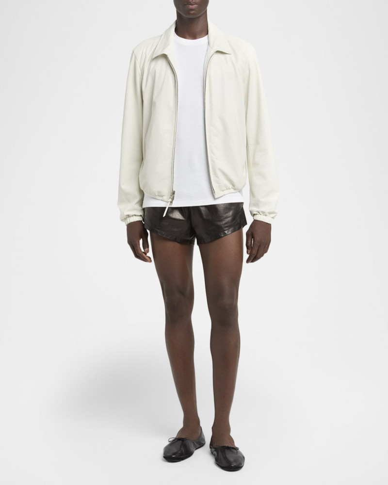 TOM FORD Men's Perforated Ribbed T-Shirt outlook