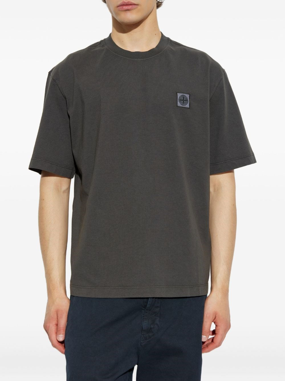 Short sleeves cotton t-shirt with logo - 2