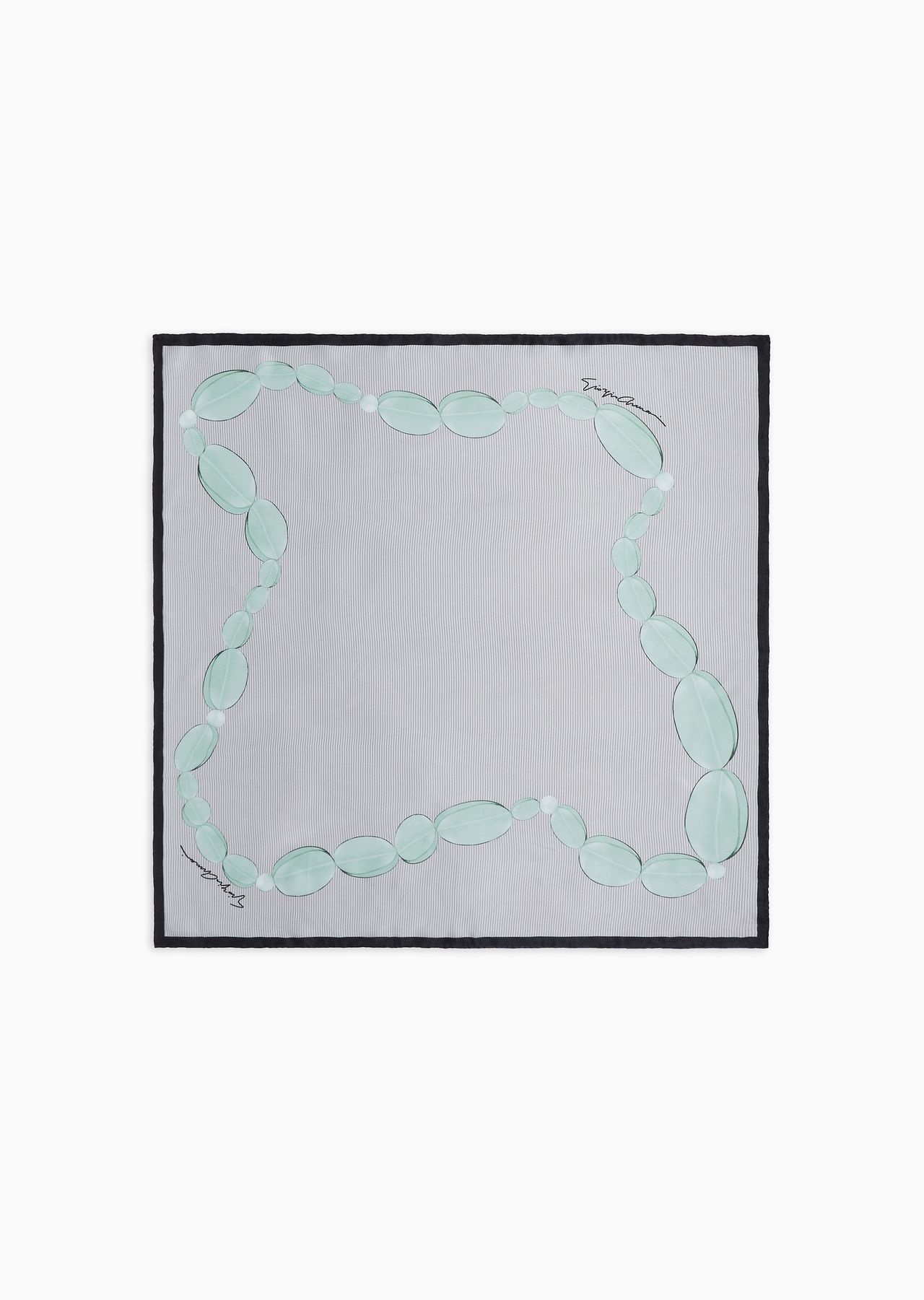 Printed silk foulard - 1